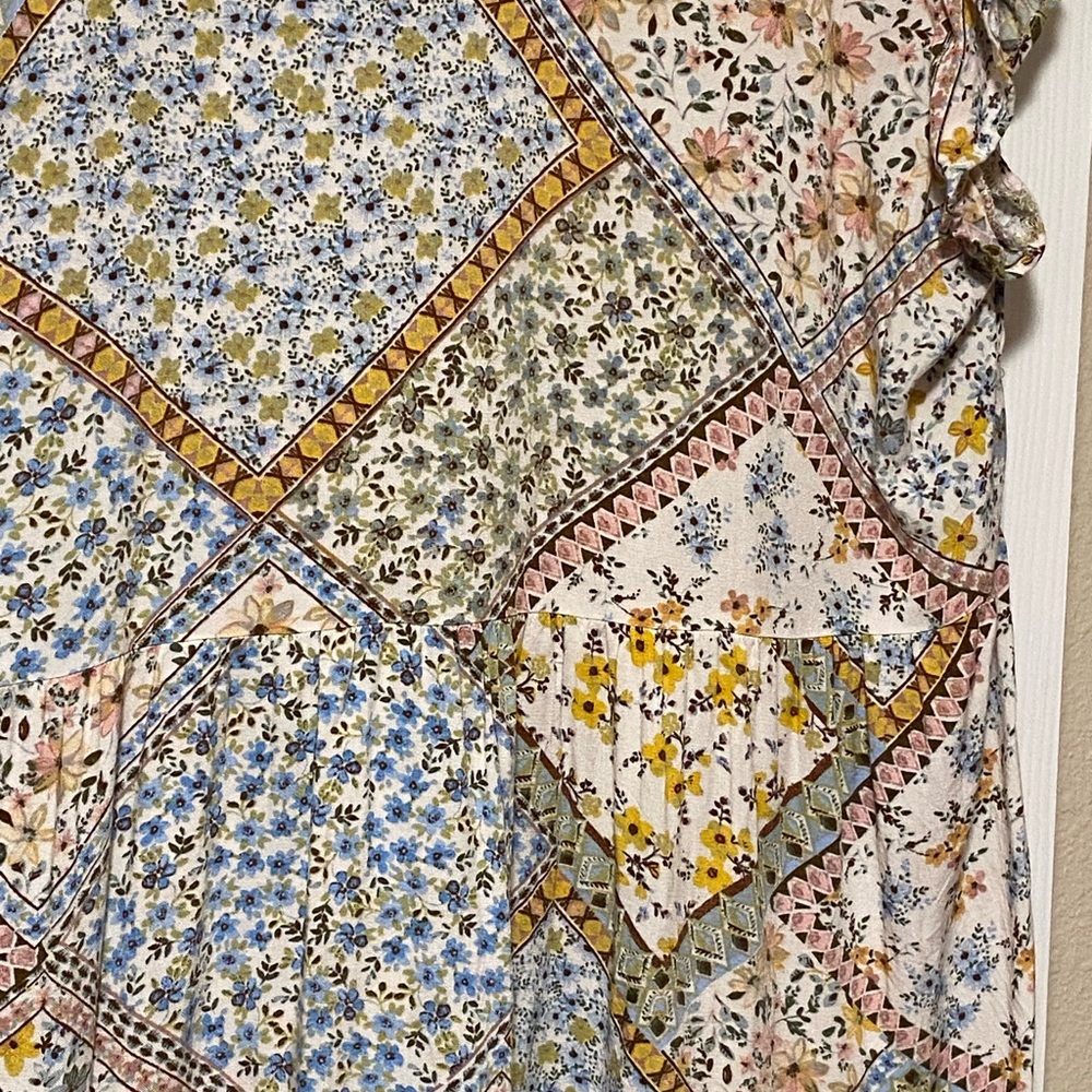 Auw neutrals patchwork dress - Picture 6 of 6
